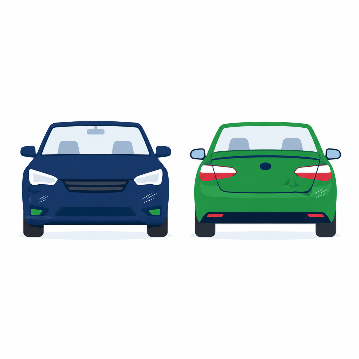 Car accident insurance rate increase illustration