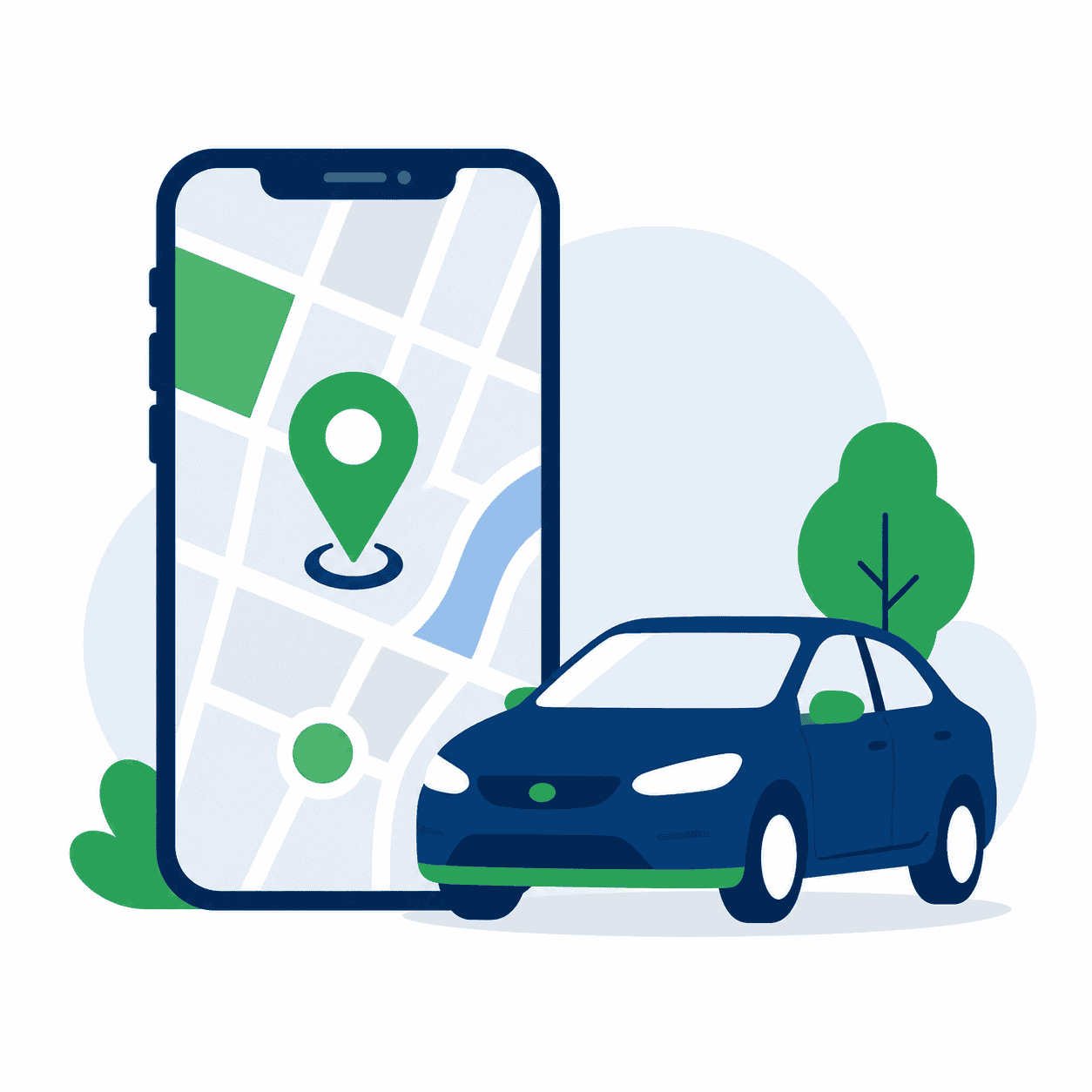 Rideshare insurance coverage illustration